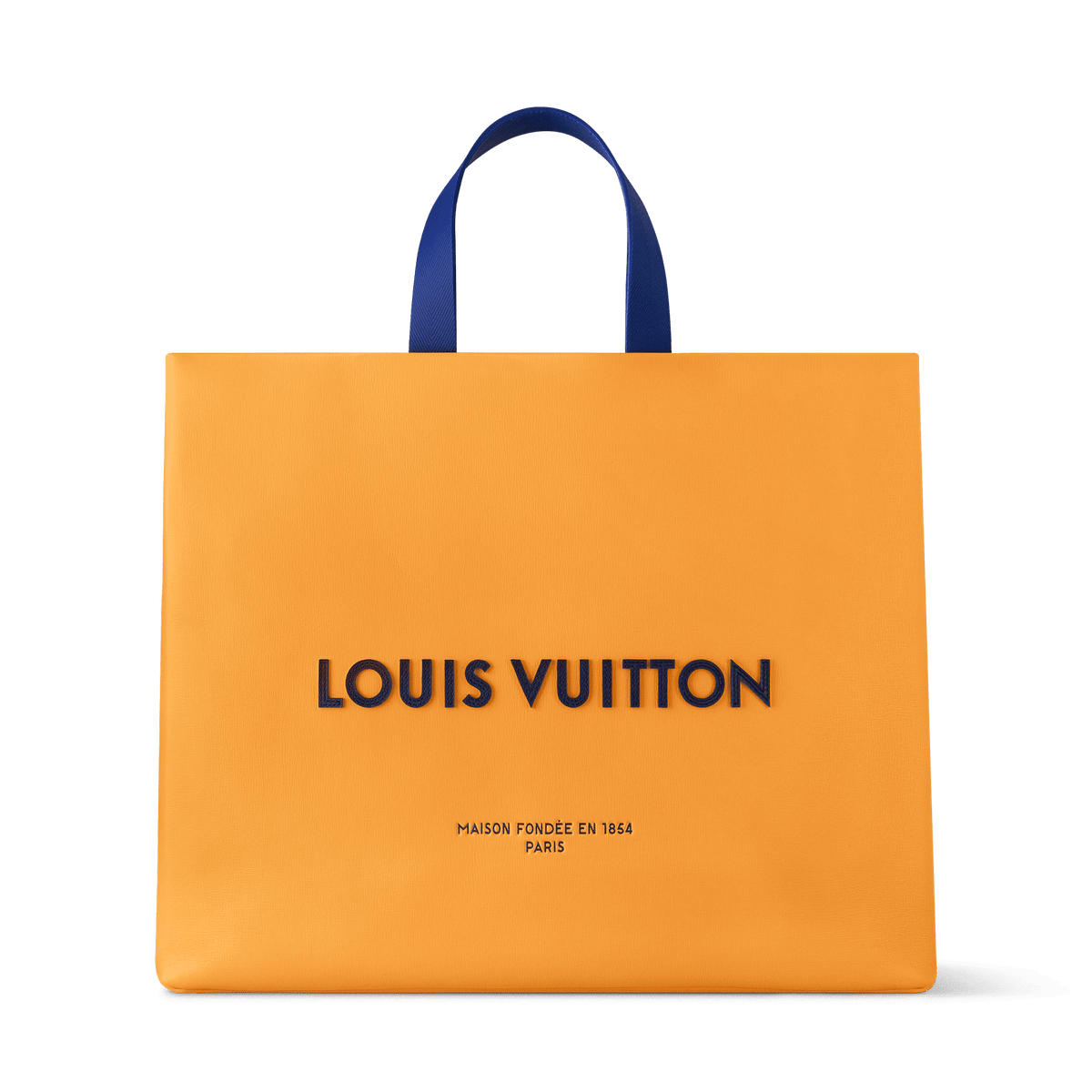 Shopper Tote MM Calf Leather Saffron For Men