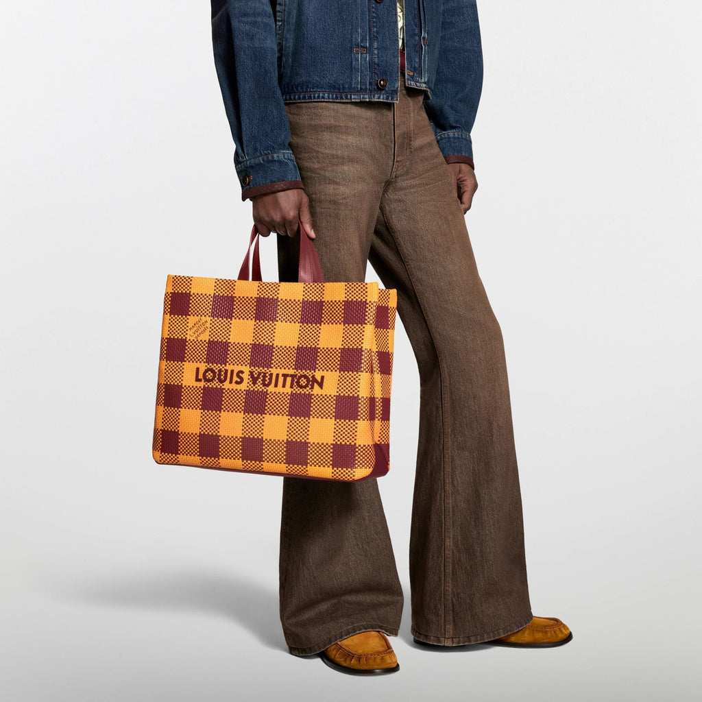 Shopper Tote MM Damier Mustard Shoes For Men