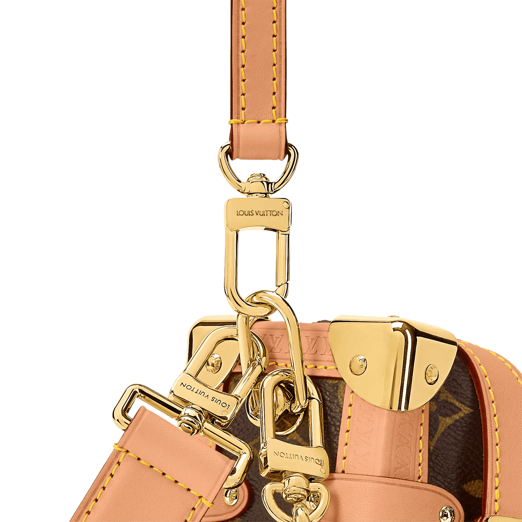 Side Trunk MM East West Monogram Canvas Shoulder Bag For Women