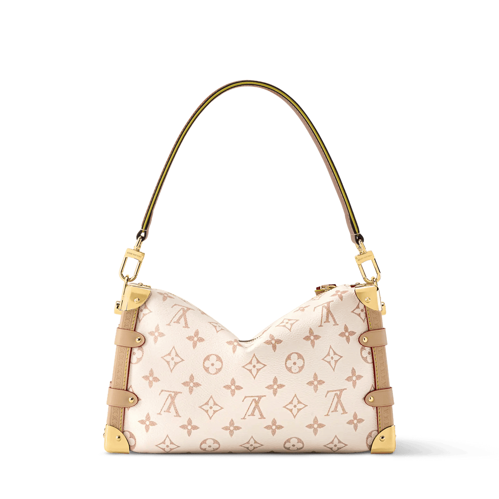 Side Trunk MM East-West Monogram Dune Canvas Shoulder Bag For Women