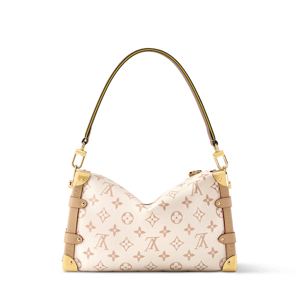 Side Trunk MM East-West Monogram Dune Canvas Shoulder Bag For Women