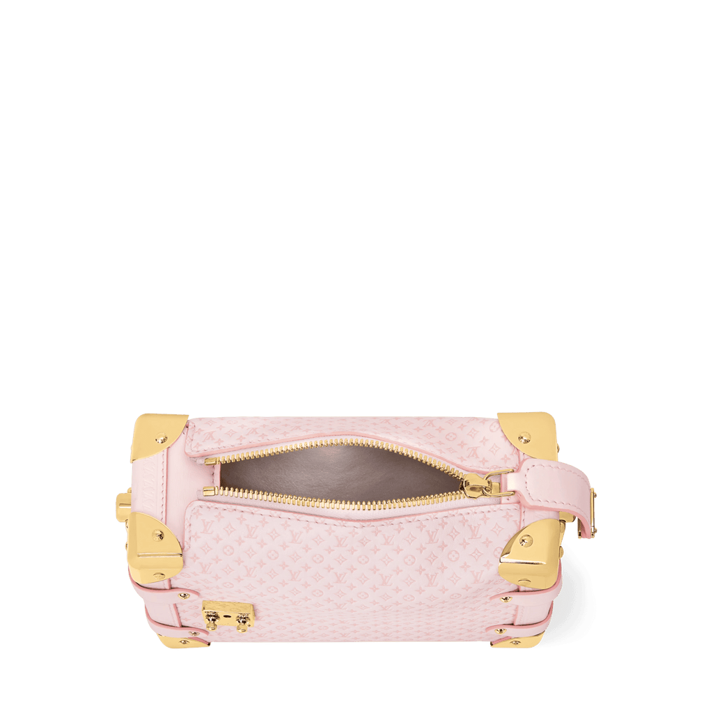 Side Trunk PM Light Bliss Calfskin Leather Handbag For Women
