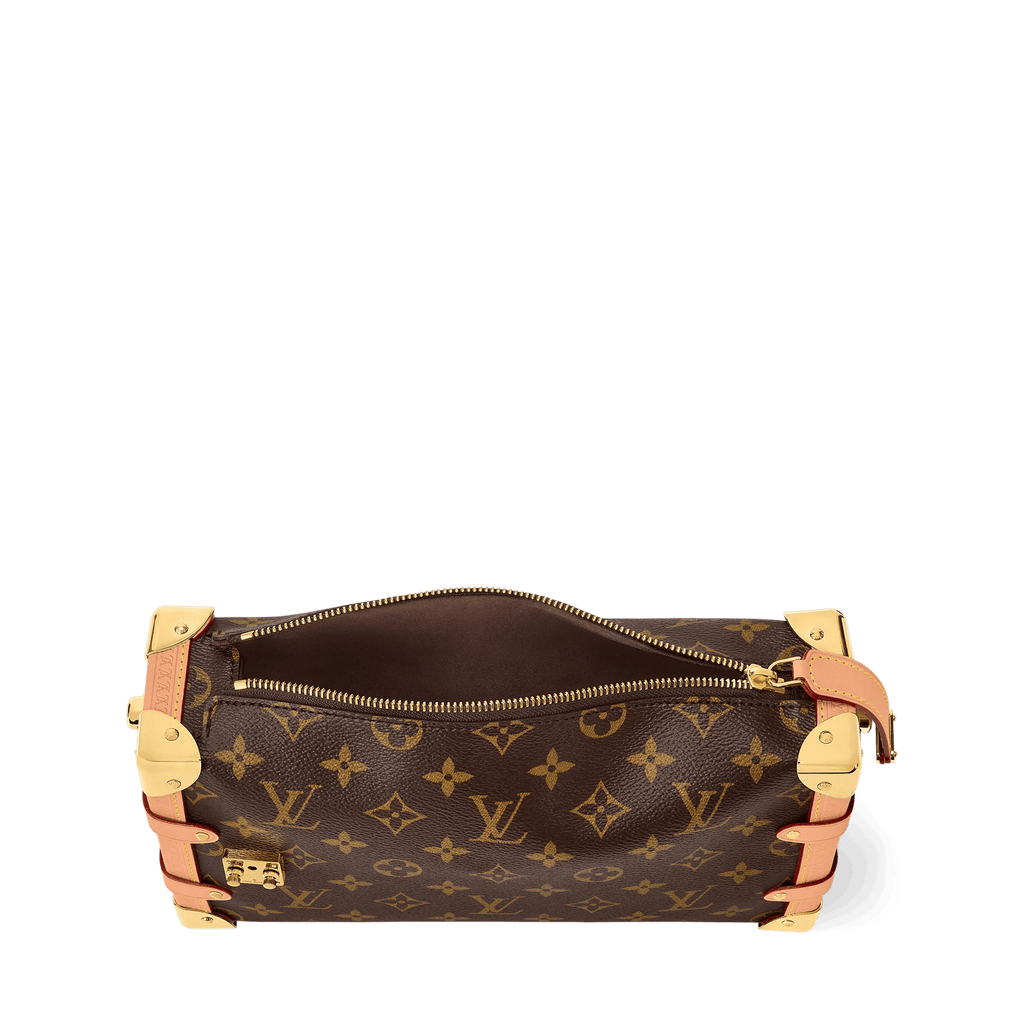 Side Trunk MM East West Monogram Canvas Shoulder Bag For Women
