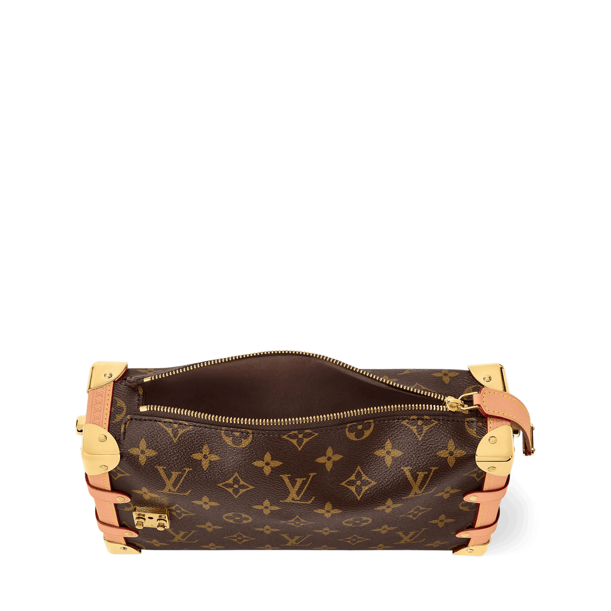 Side Trunk MM East West Monogram Canvas Shoulder Bag For Women