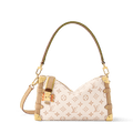 Side Trunk MM East-West Monogram Dune Canvas Shoulder Bag For Women
