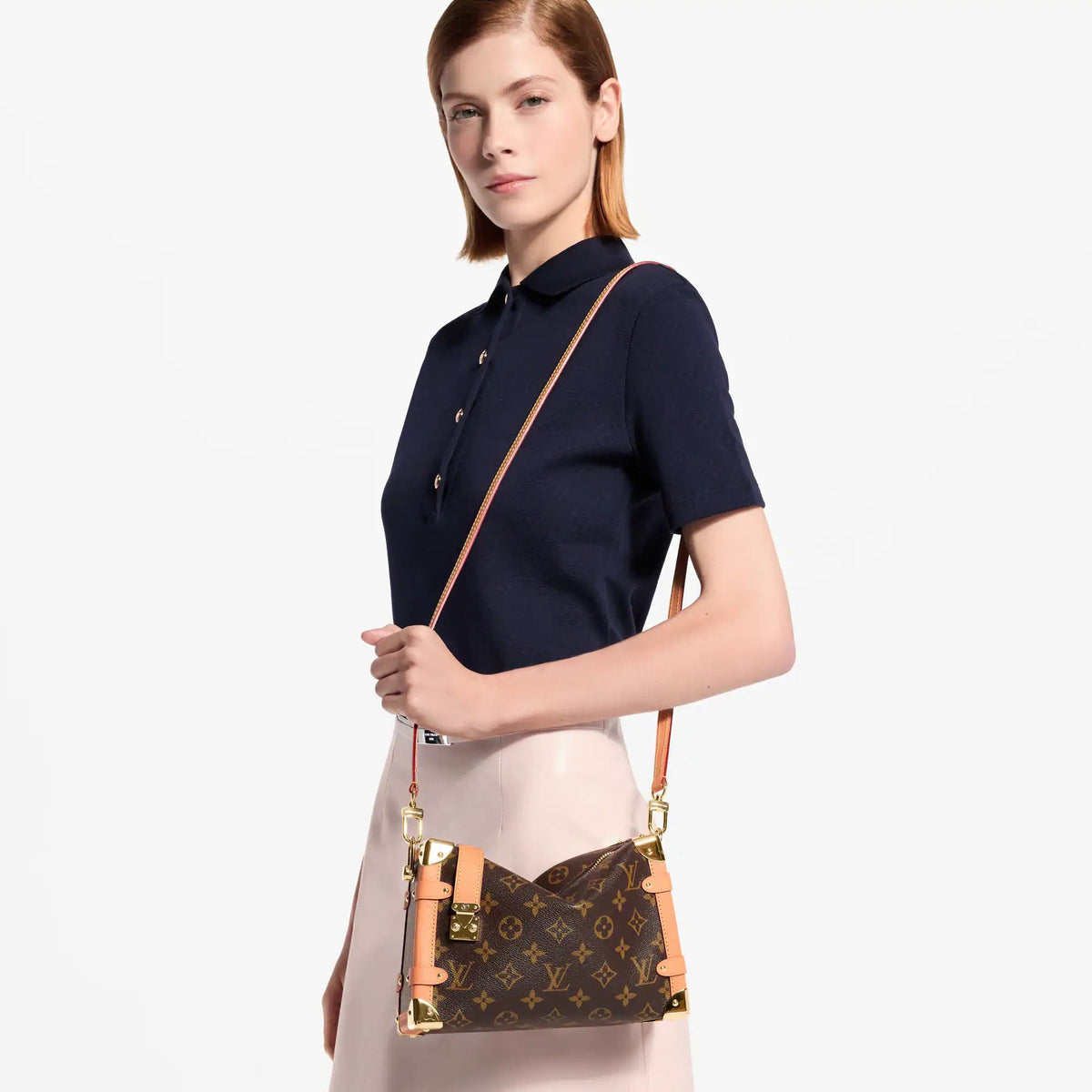 Side Trunk MM Monogram Canvas Handbag M46358 For Women