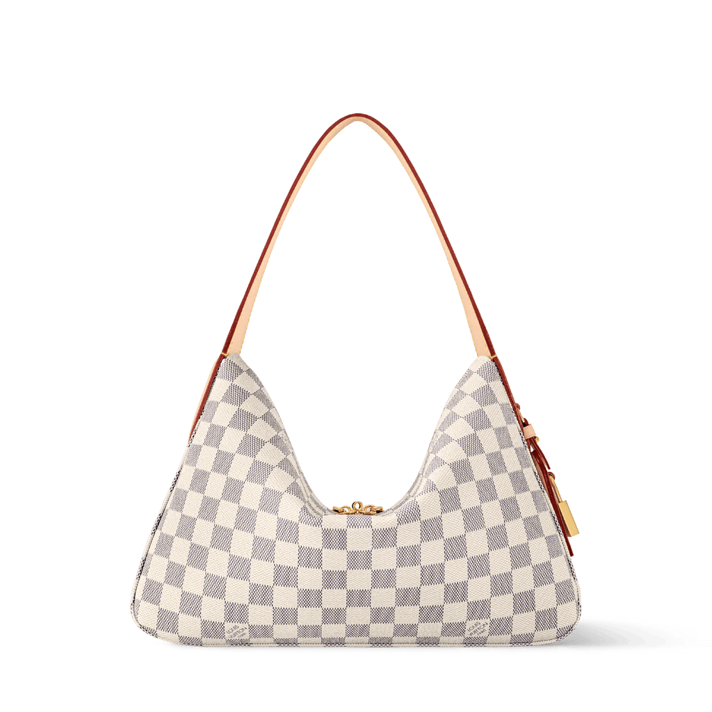 Slouchy PM Damier Azur Coated Canvas Shoulder Bag N00116 For Women