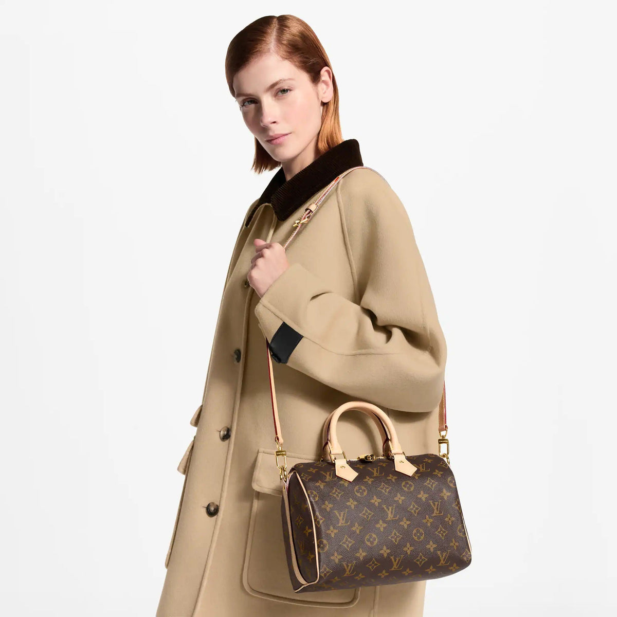 Speedy Bandoulière 25 Monogram Canvas Crossbody Bag For Women