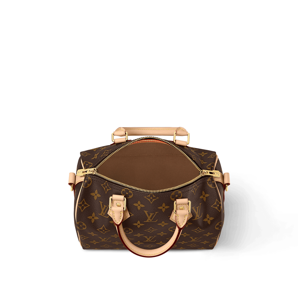 Speedy Bandoulière 25 Monogram Coated Canvas Handbag P01918 For Women