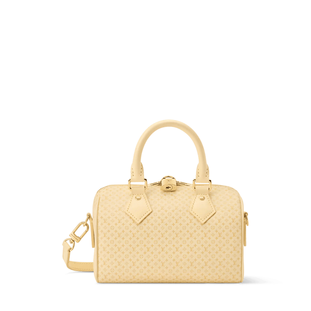 Speedy Bandoulière 20 Banana Calfskin Leather Handbag M29494 For Women