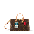 Speedy Soft 30 Crafty Monogram Red Tote Bag For Women