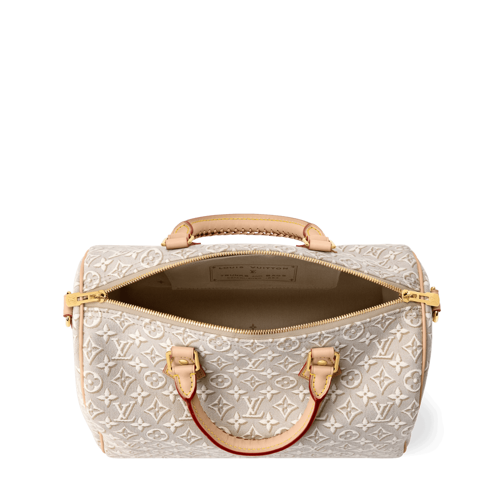 Speedy Soft 30 Monogram Emblème Peuplier Gold-Toned Hardware