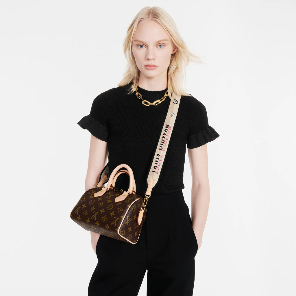 Speedy Bandoulière 20 Monogram Coated Canvas Crossbody Bag M46234 For Women