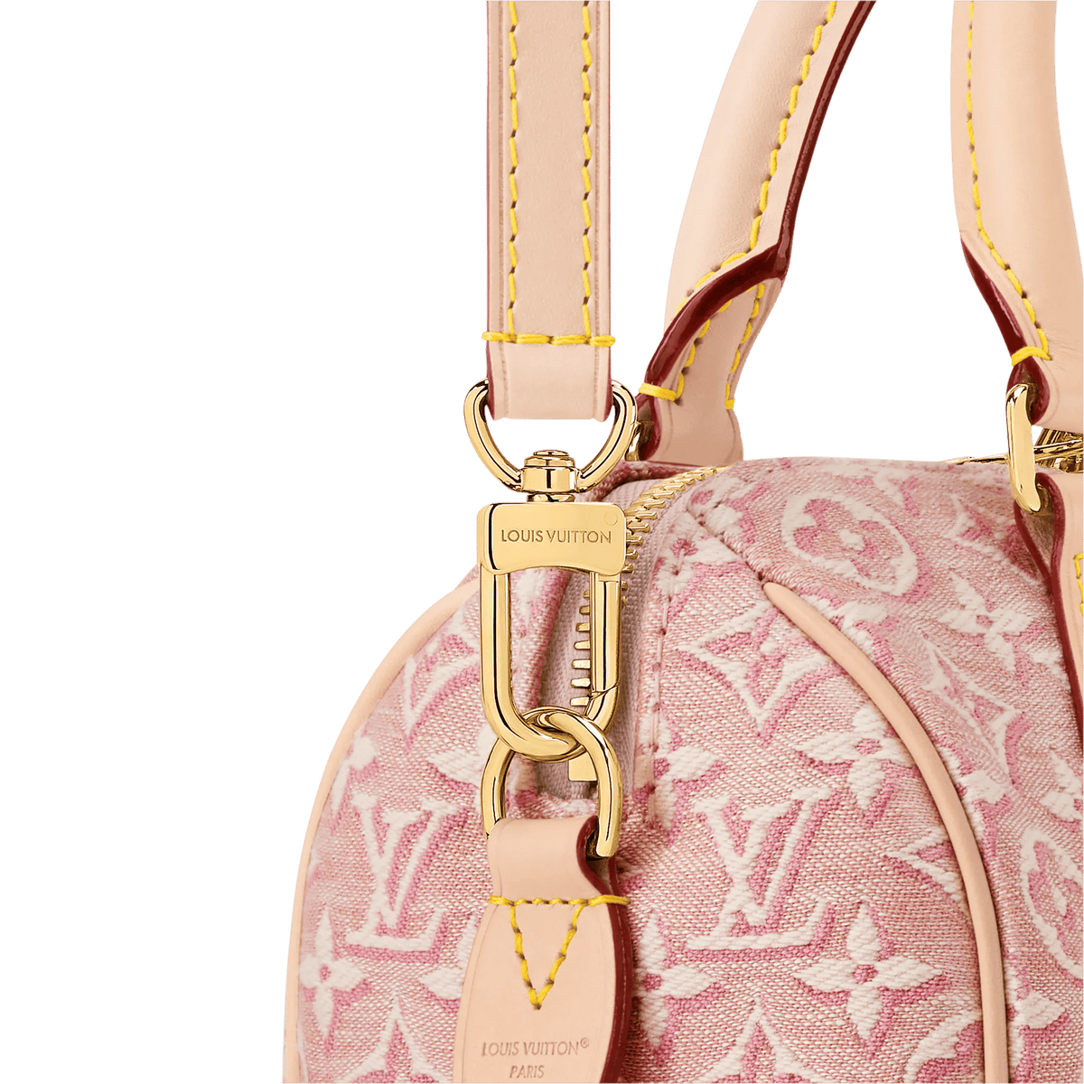 Speedy Bandoulière 20 Monogram Emblème Rose Ruban Bag For Women