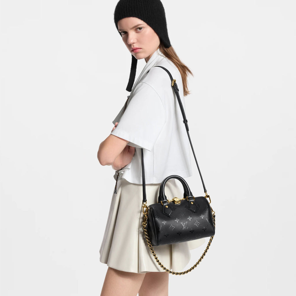 Speedy Bandoulière 20 Monogram Ink Calfskin Bag For Women