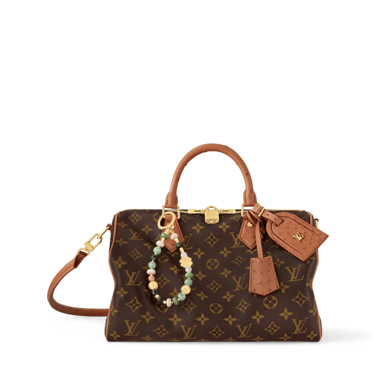 Tan Coated Canvas & Leather Handbag product image 1