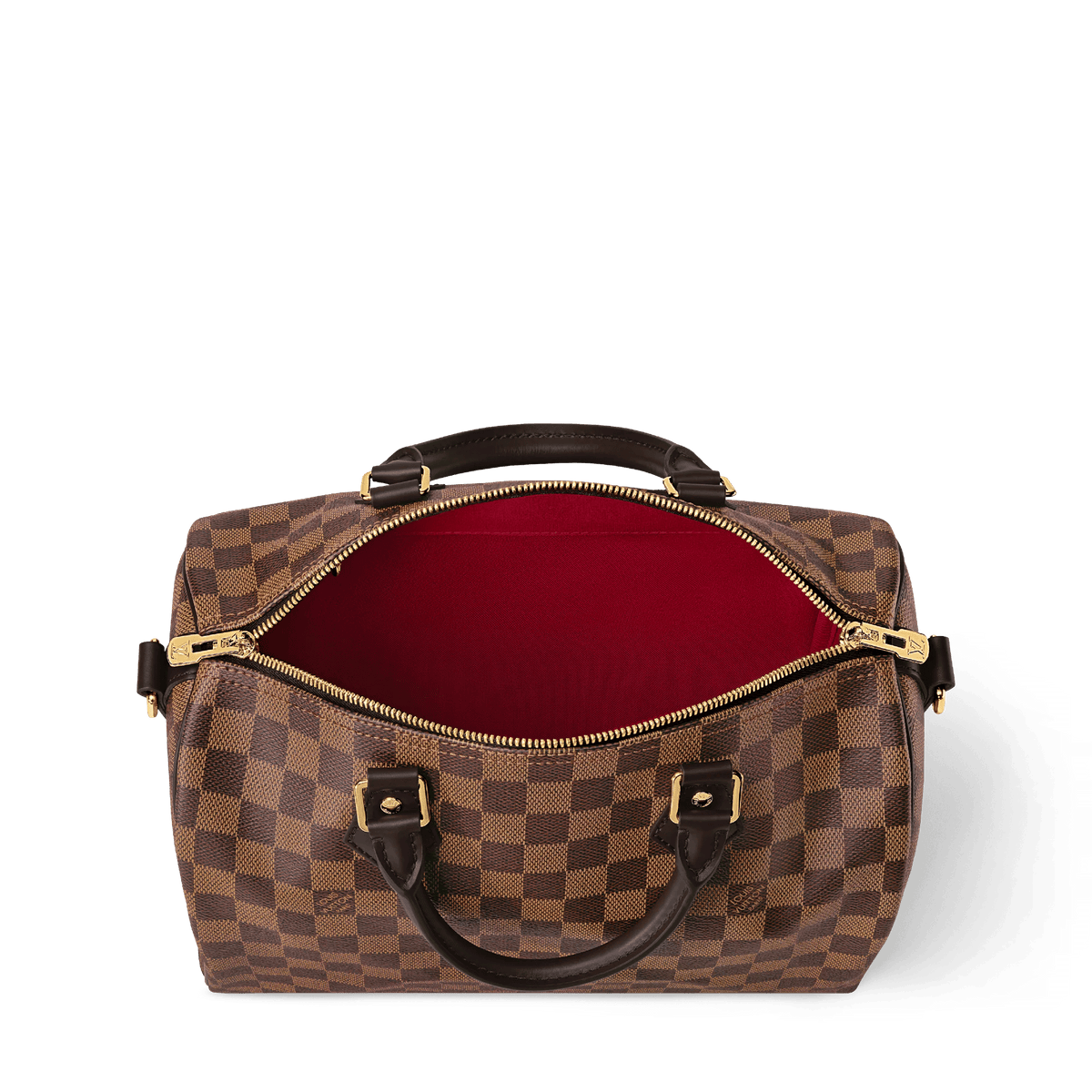 Speedy Bandoulière 30 Damier Ebene Coated Canvas Tote Bag N40590 For Women
