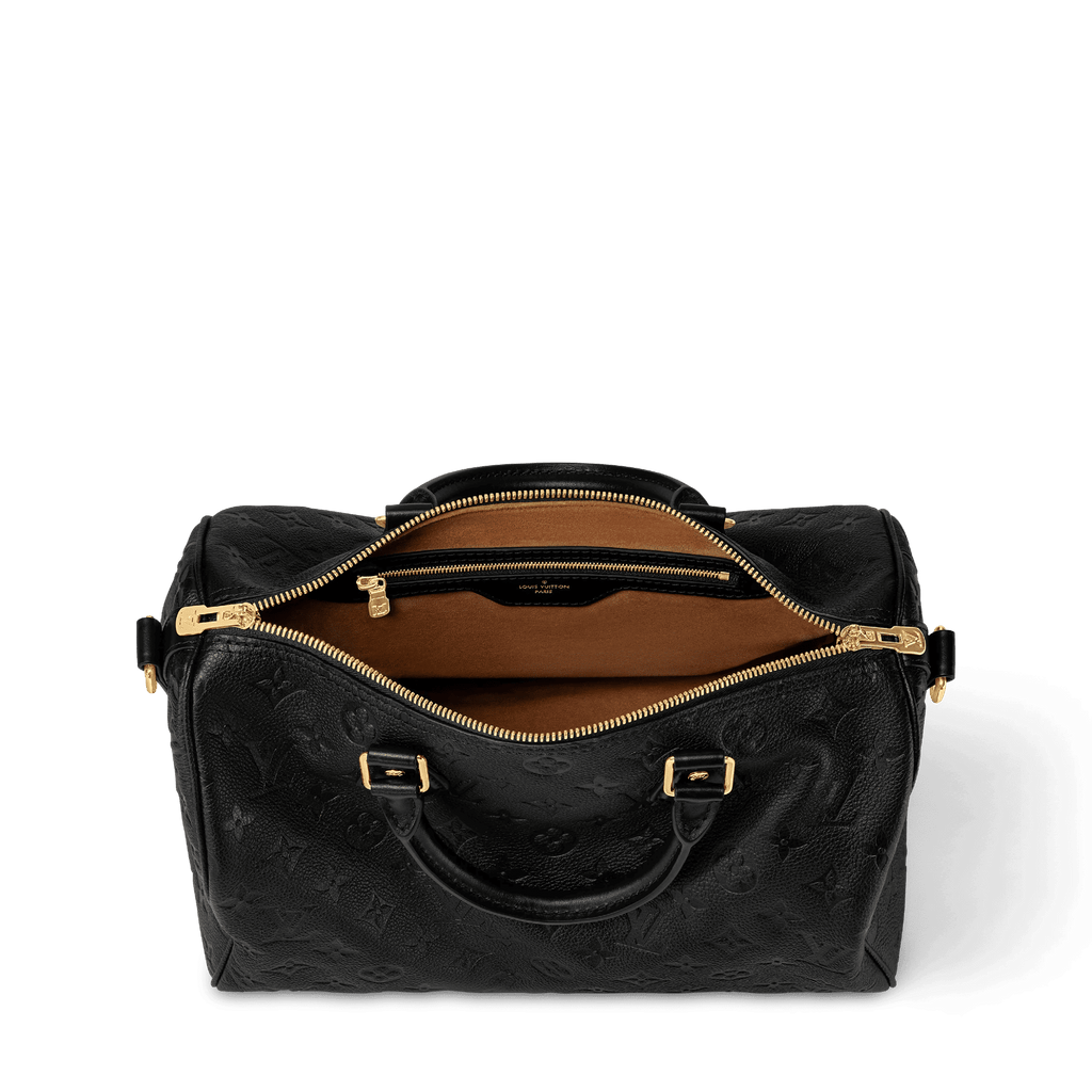 Speedy Soft 30 Monogram Empreinte Leather Handbag M47186 For Women