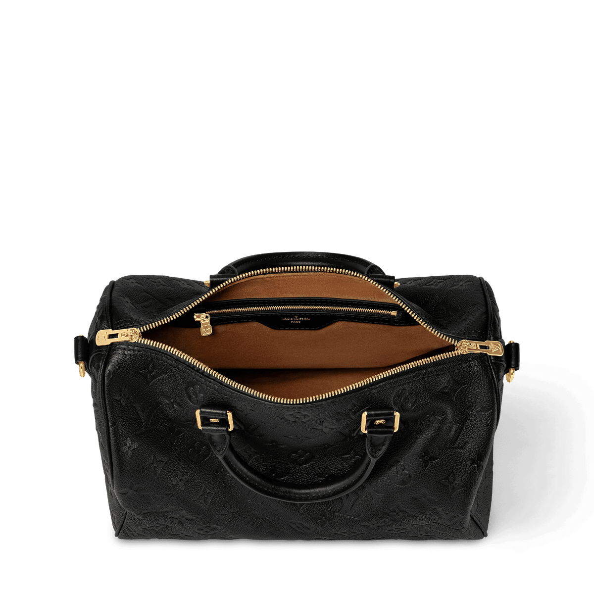 Speedy Soft 30 Monogram Empreinte Leather Handbag M47186 For Women