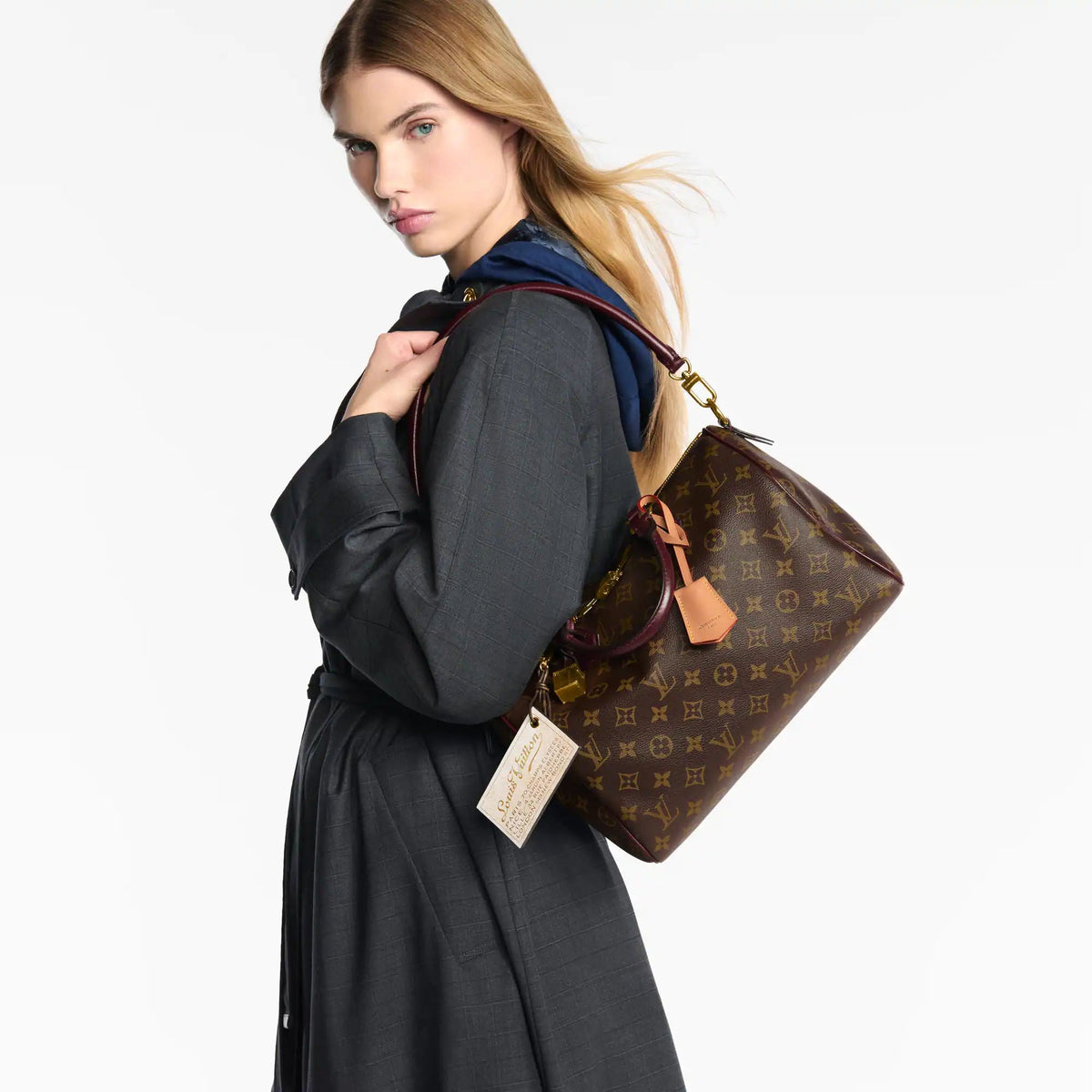 Coated Canvas & Cowhide Leather Handbag product image 7