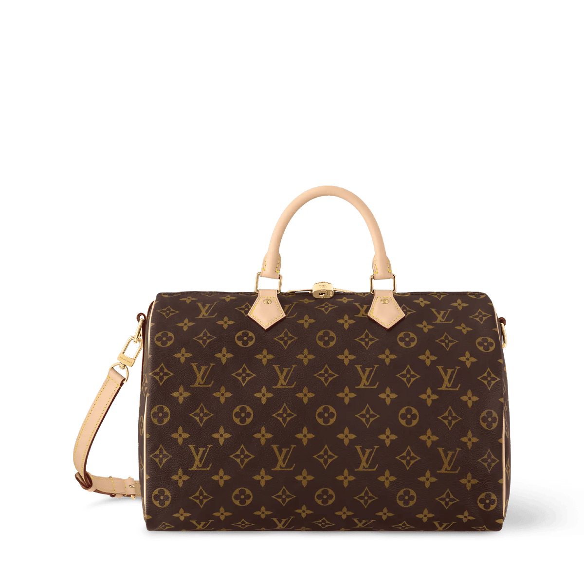 Speedy Bandoulière 35 Monogram Coated Canvas Handbag M46981 For Women