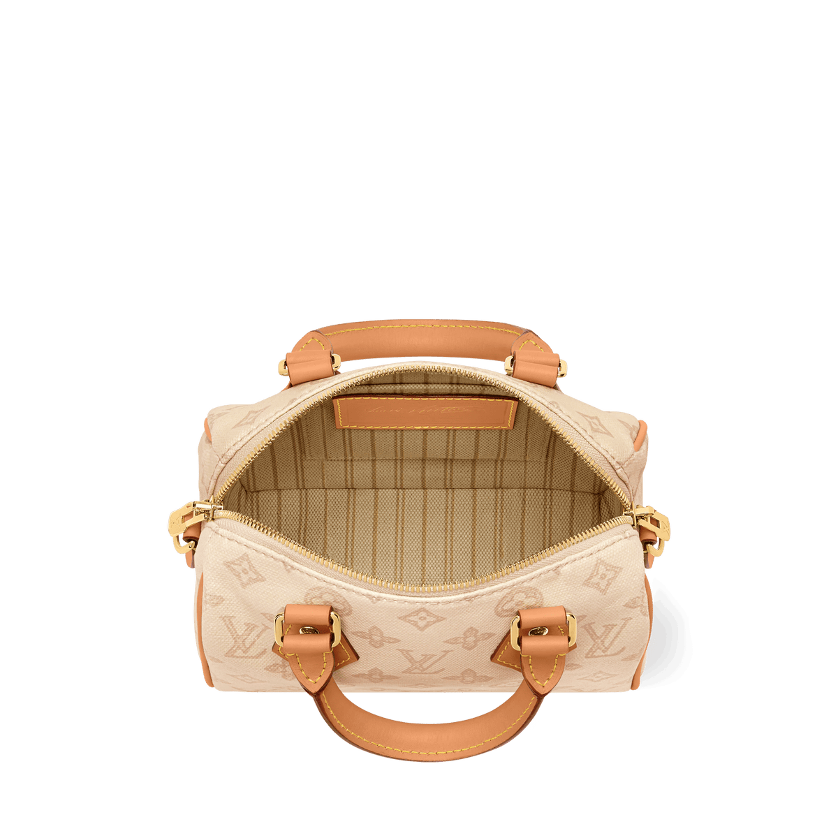 Speedy Bandoulière 20 Linen Monogram Origine Canvas Handbag M27951 For Women