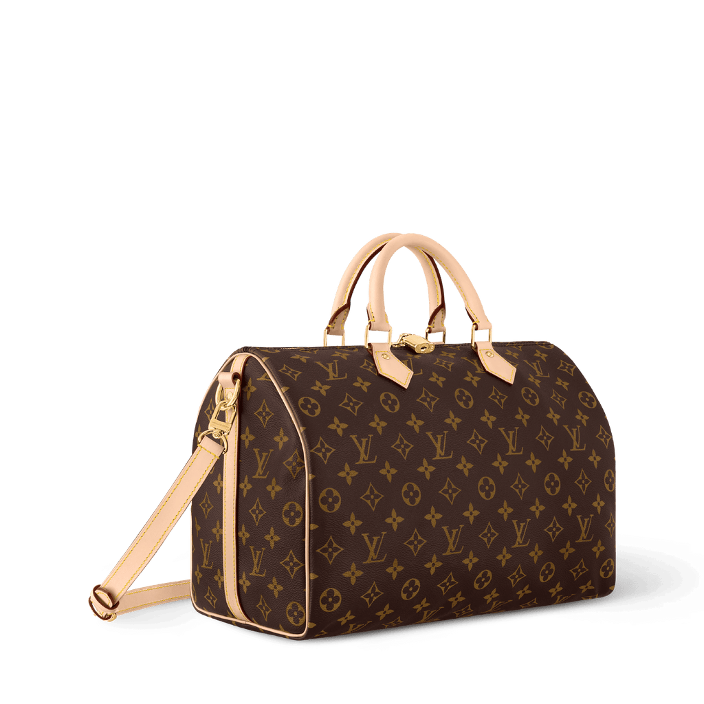 Speedy Bandoulière 35 Monogram Coated Canvas Handbag M46981 For Women