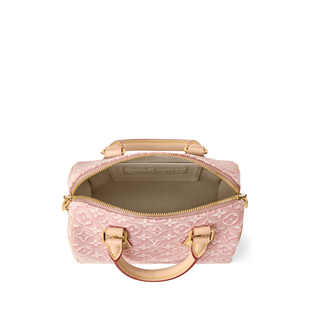 Speedy Bandoulière 20 Monogram Emblème Rose Ruban Bag For Women