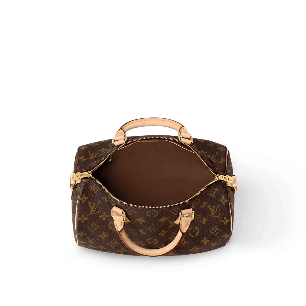 Speedy Bandoulière 30 Mon Monogram Coated Canvas Handbag P01920 For Women