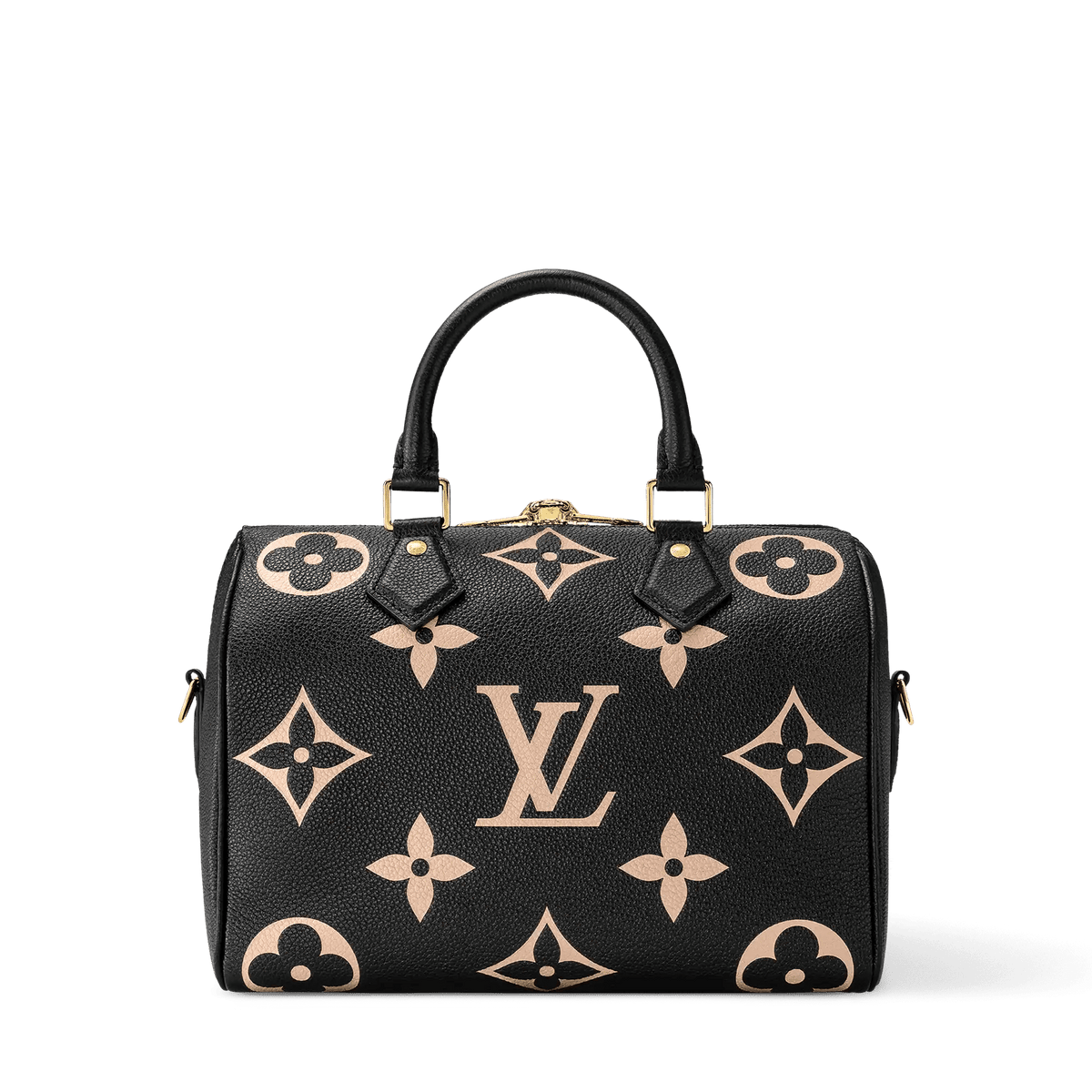 Speedy Bandoulière 25 Bicolor Monogram Empreinte Leather Handbag M58947 For Women