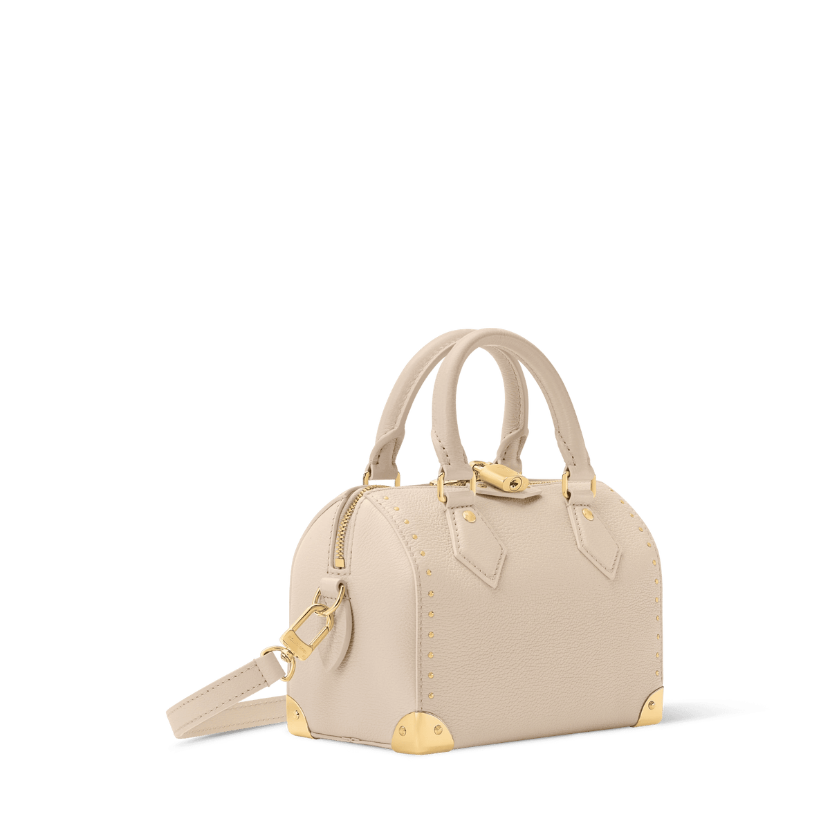 Speedy Trunk 20 Calfskin Leather Almond Crossbody Bag For Women