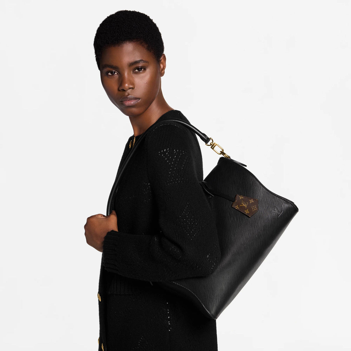 Black Leather Handbag Design 015 product image 7