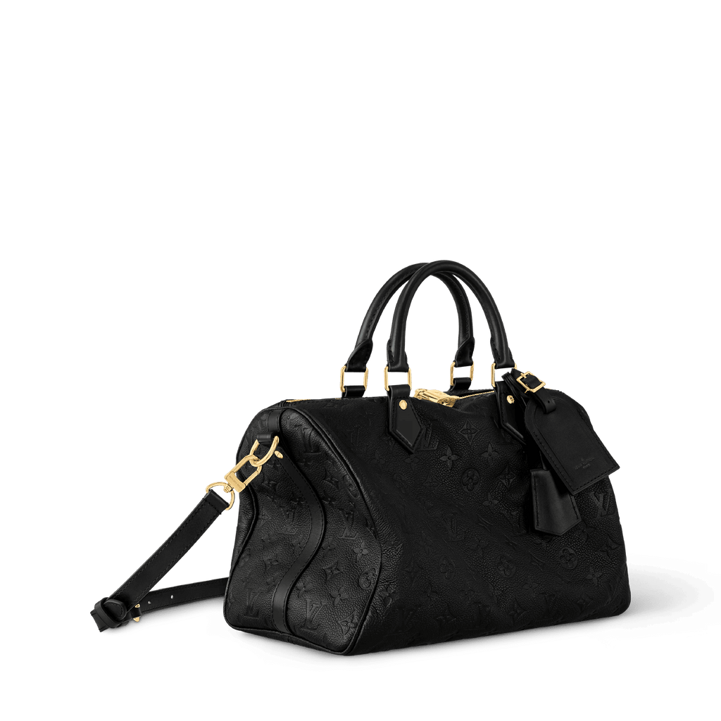 Speedy Soft 30 Monogram Empreinte Leather Handbag M47186 For Women