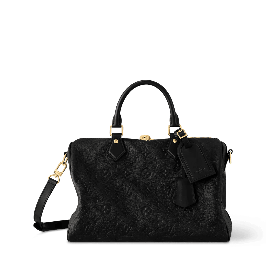 Speedy Soft 30 Monogram Empreinte Leather Handbag M47186 For Women