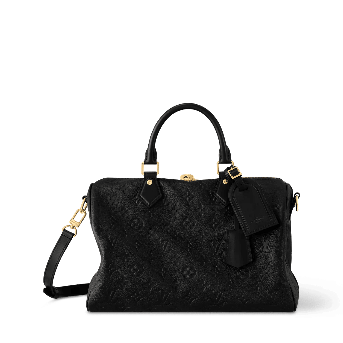 Speedy Soft 30 Monogram Empreinte Leather Handbag M47186 For Women