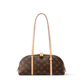 Squire East West Monogram Canvas Shoulder Bag For Women