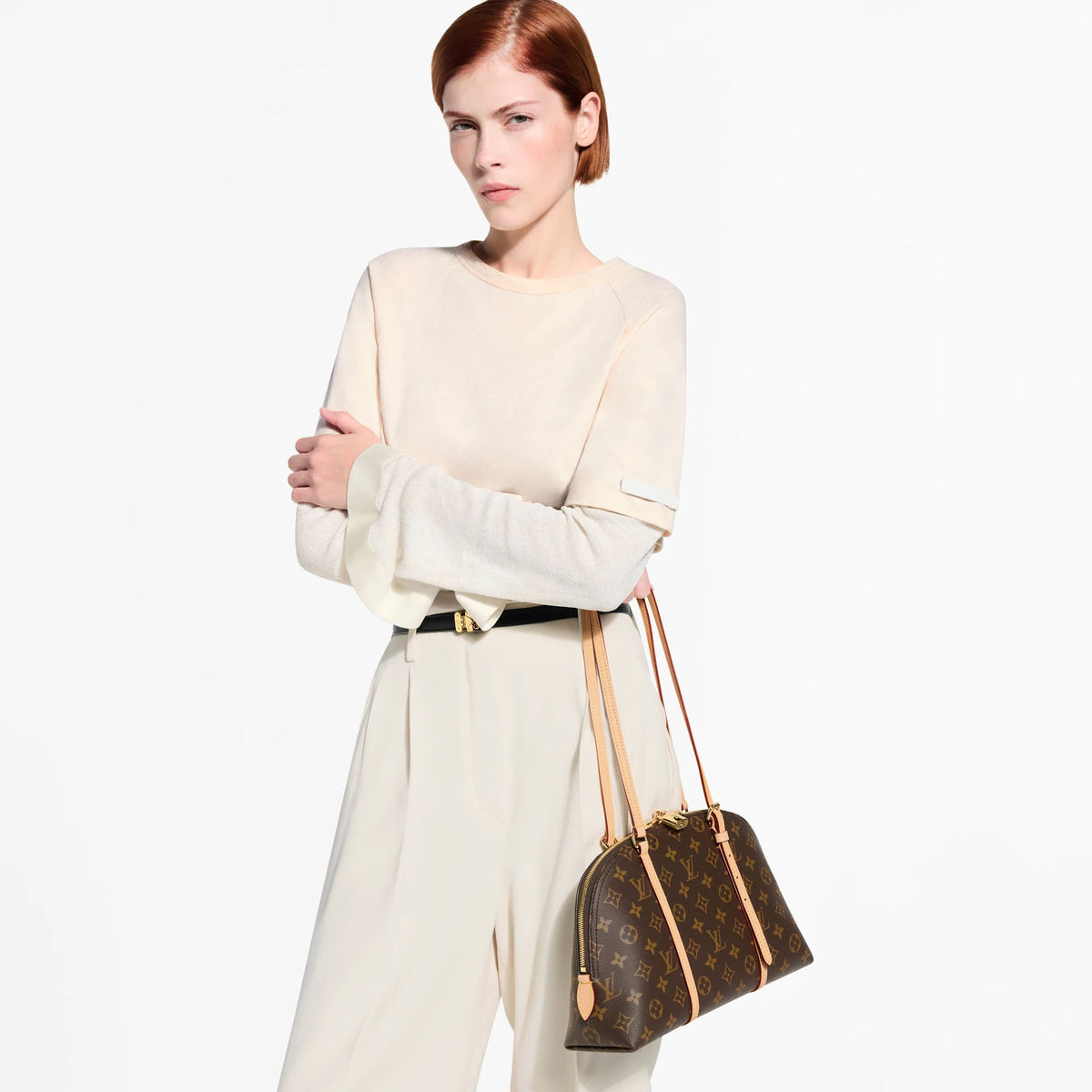Squire PM Monogram Canvas Tote Bag For Women