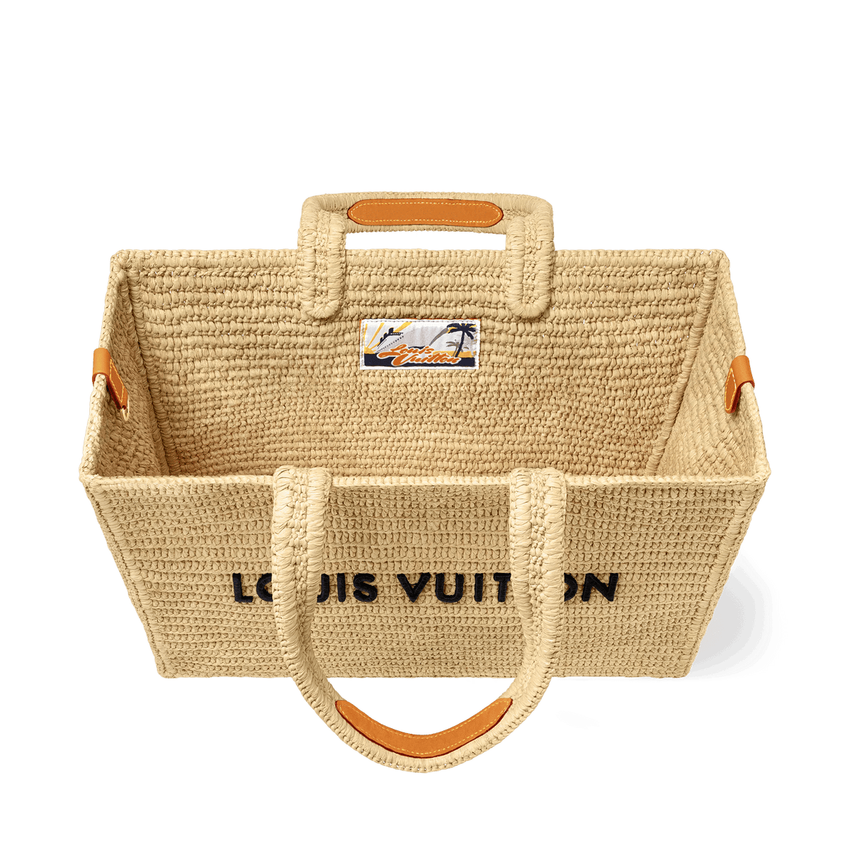 Summer Shopper Tote MM Raffia Natural Beige Collection