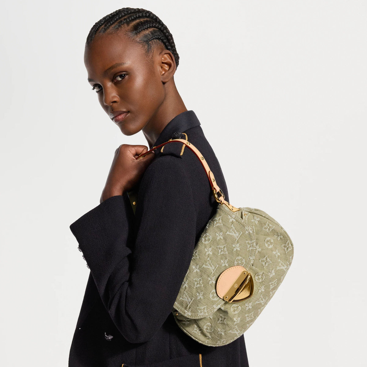 Khaki Denim & Cotton Handbag product image 8