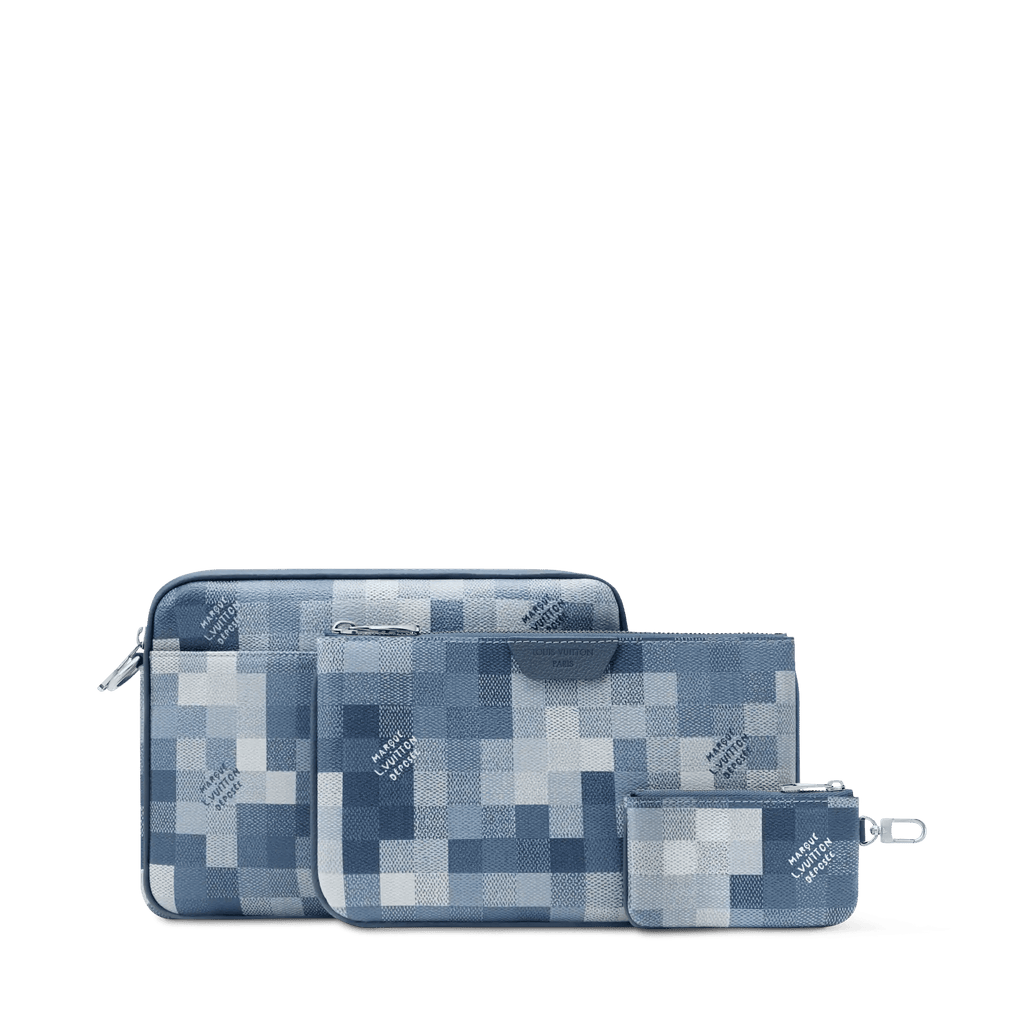 Trio Messenger Bag Indigo Shoes For Men