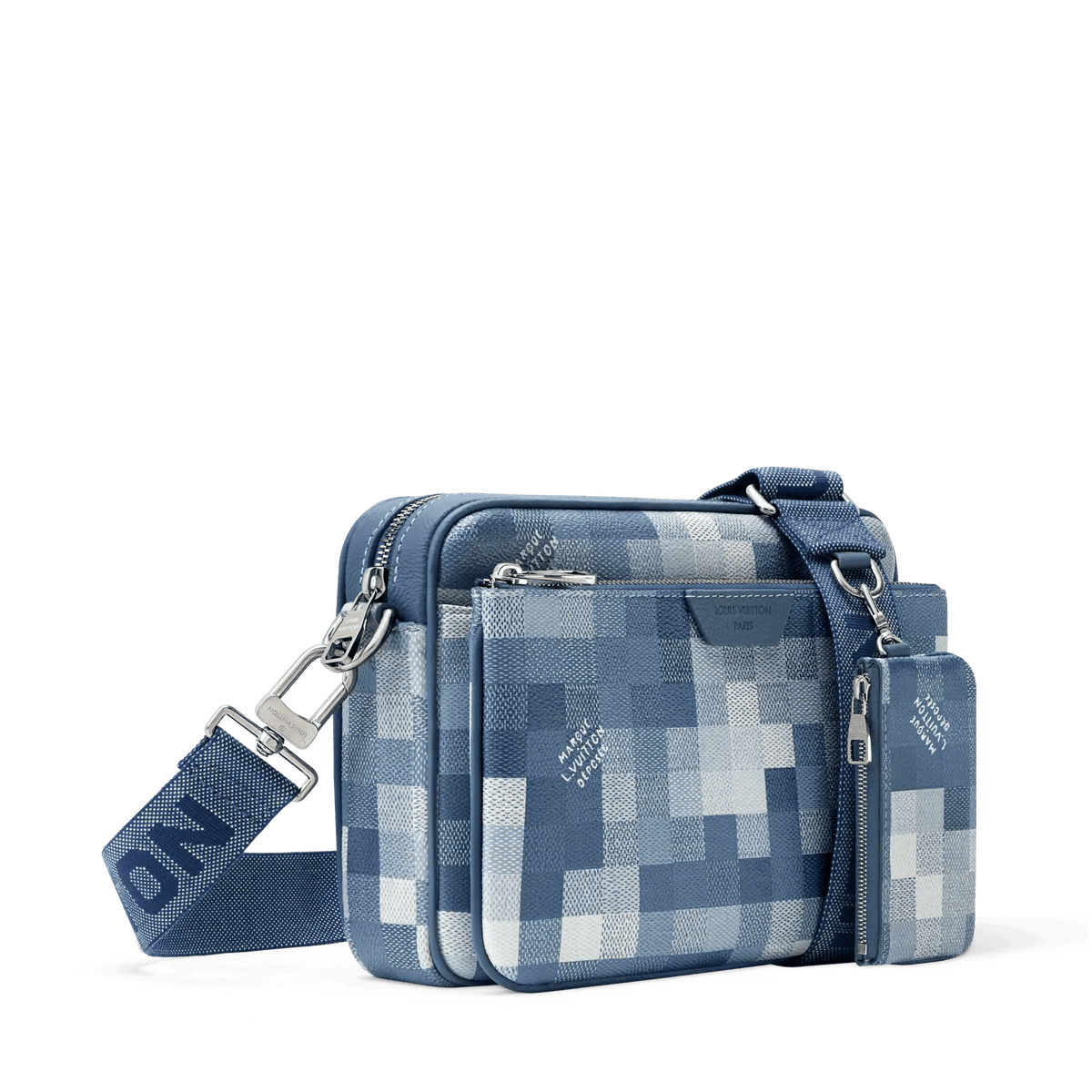 Trio Messenger Bag Indigo Shoes For Men