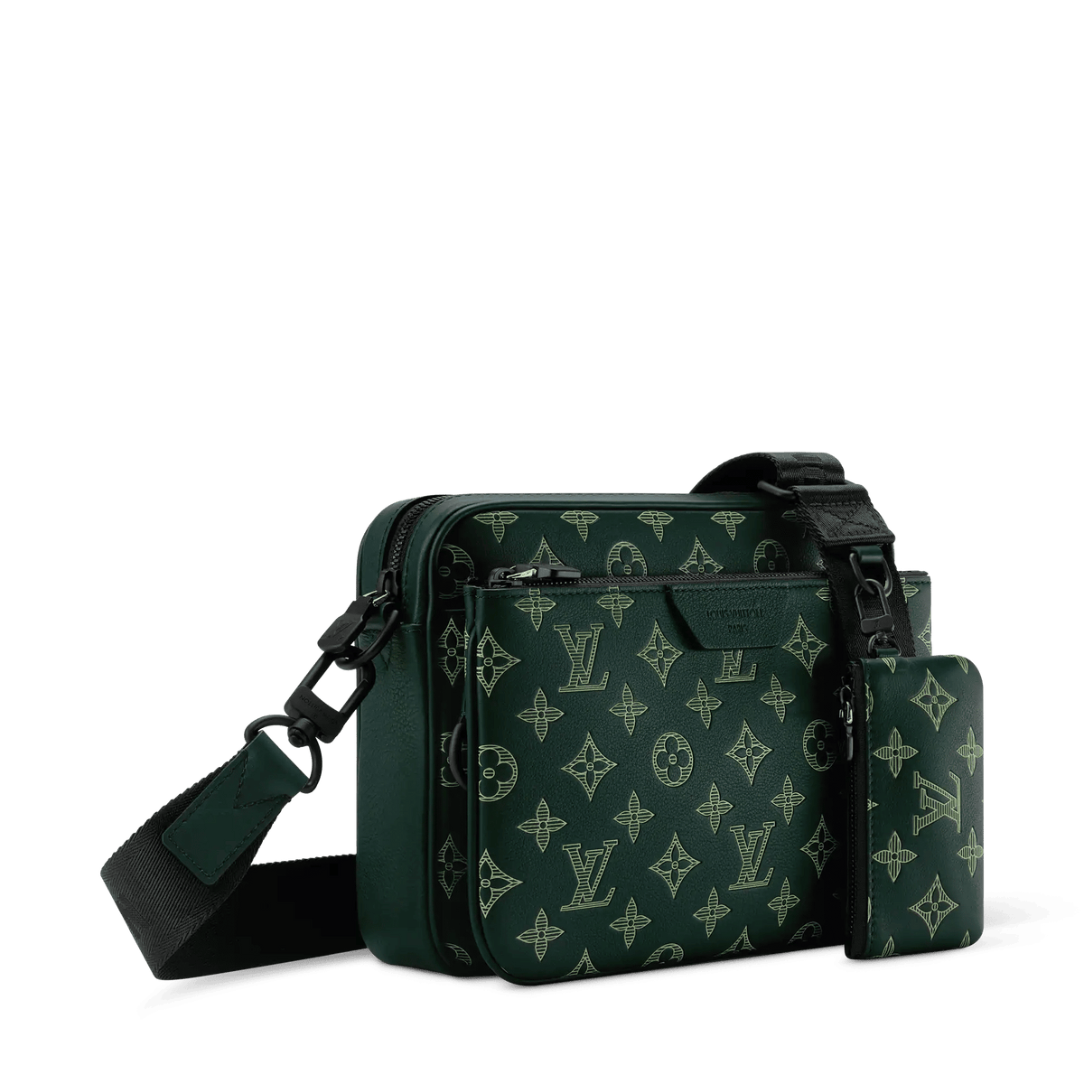 Trio Messenger Forest Green Shoes For Men