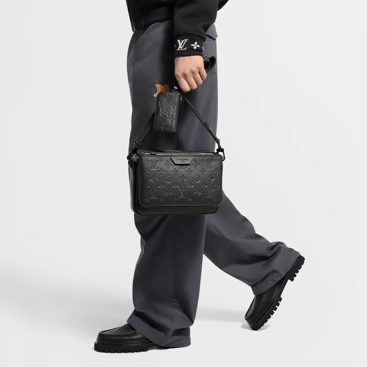 Black Calfskin Leather Handbag Design 004 product image 8