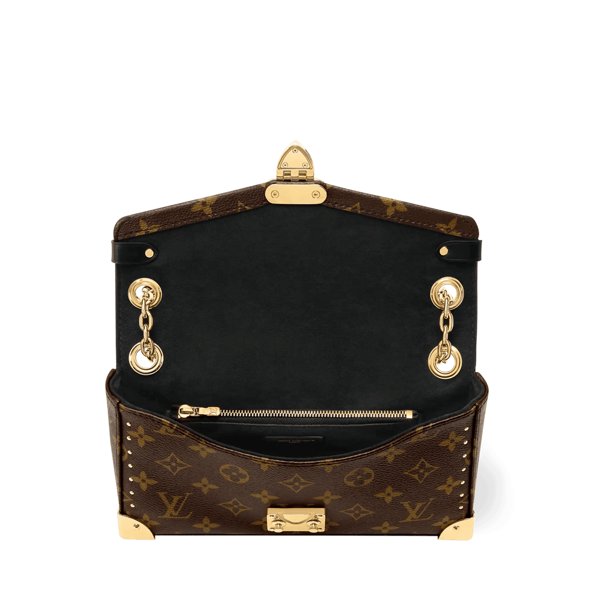Trunkie East West Monogram Canvas Baguette Bag For Women