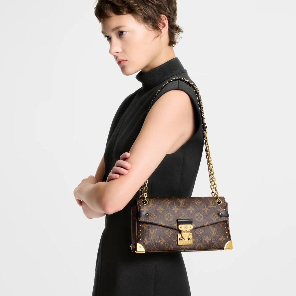 Trunkie East West Monogram Canvas Baguette Bag For Women