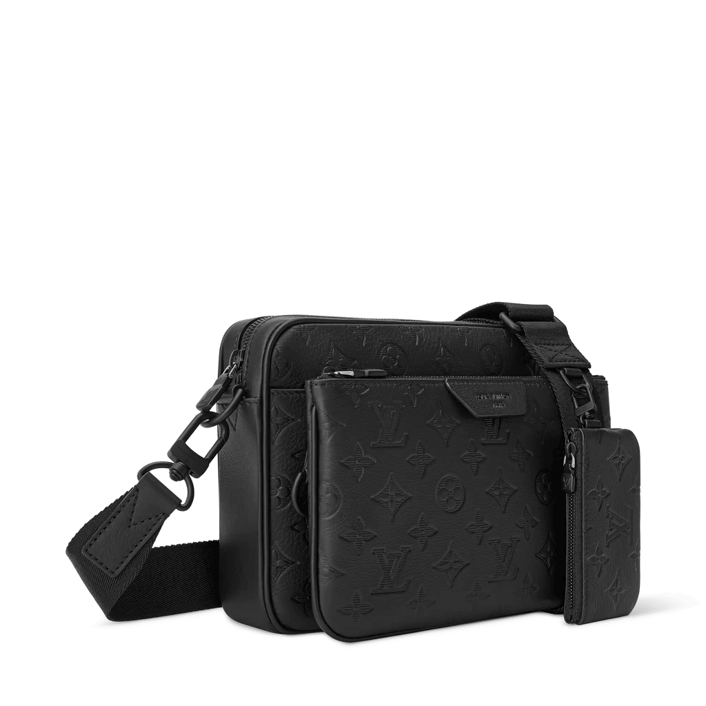 Trio Messenger Bag Black Shoes For Men