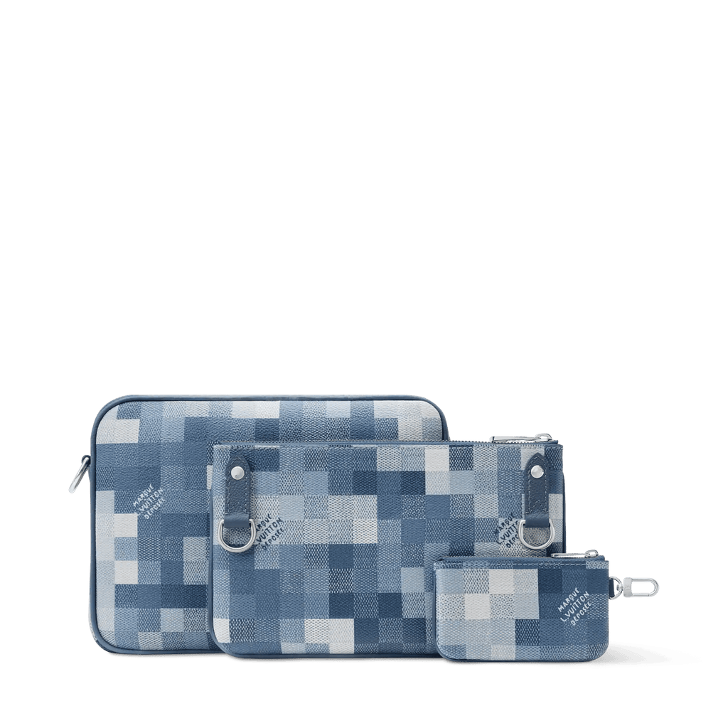 Trio Messenger Bag Indigo Shoes For Men