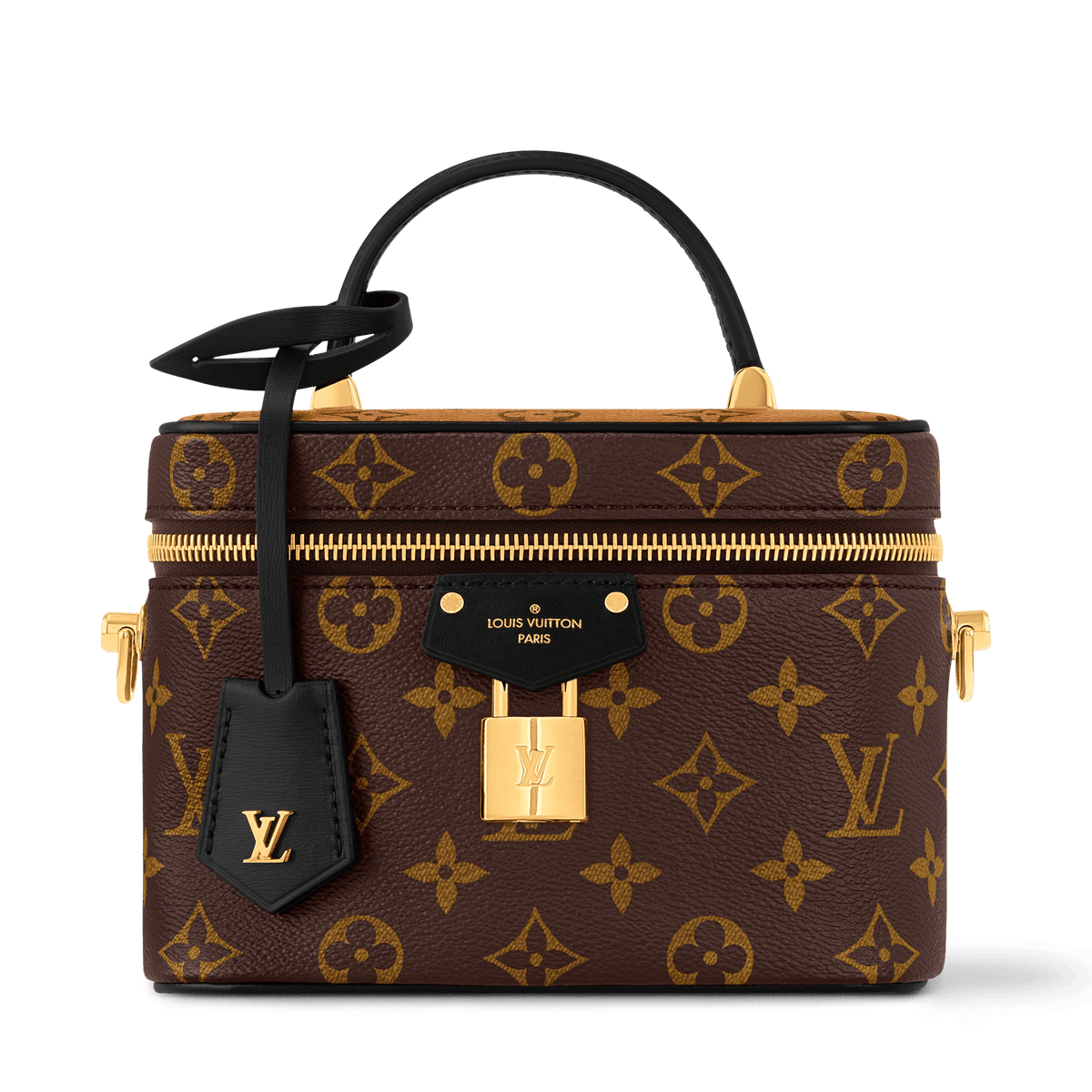 Vanity PM Monogram Reverse Coated Canvas Vanity Case M47128 For Women
