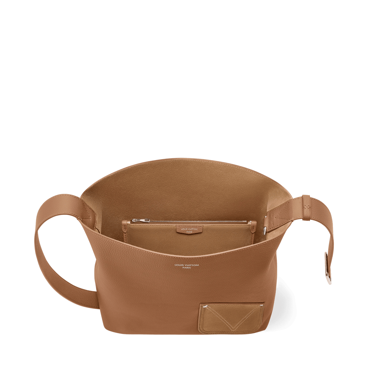 Verso Hobo LV Touch Calfskin Leather Tan For Men
