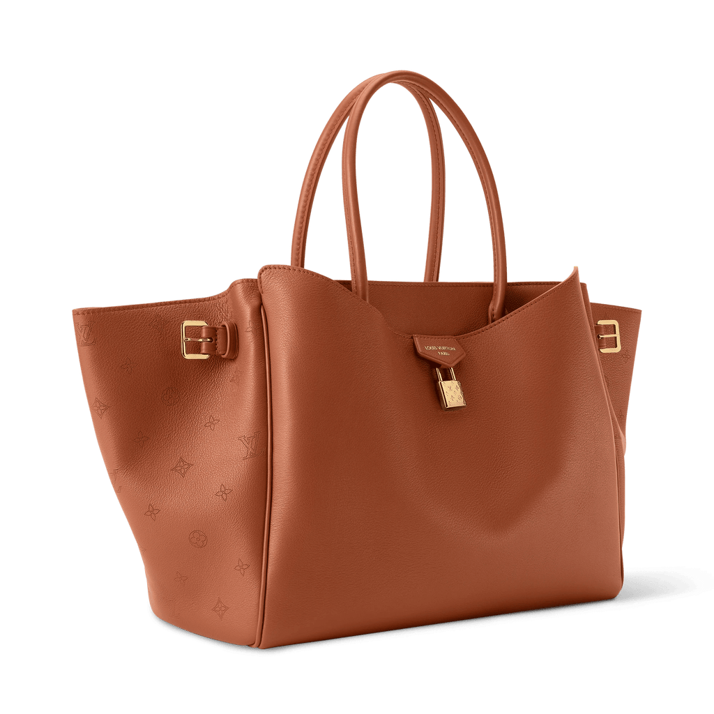 Vendome MM Cognac Calfskin Leather Tote Bag M26501 For Women